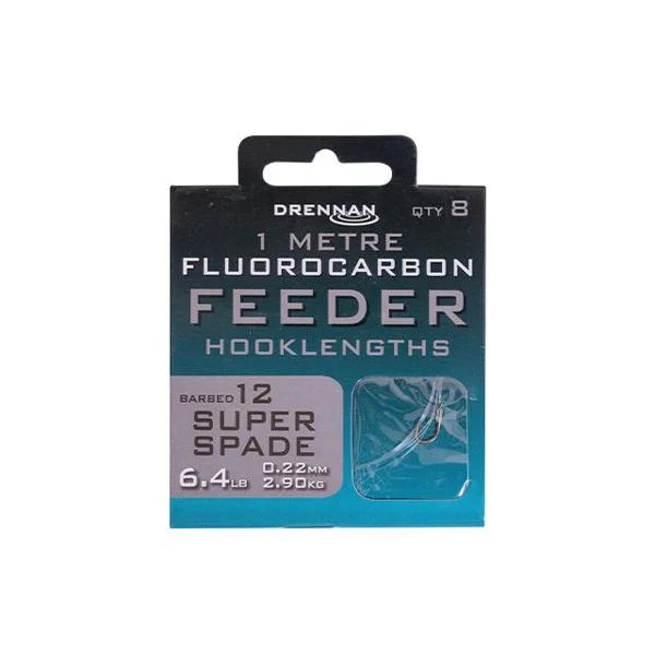 Drennan Fluorocarbon Feeder Hooks to Nylon Super Spade