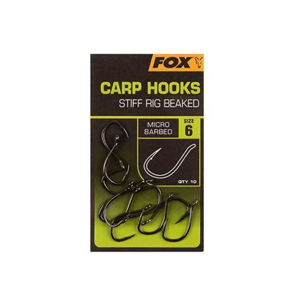 Fox Carp Hooks Stiff Rig Beaked