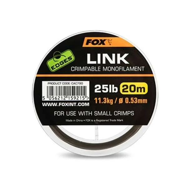 Fox Edges Link Crimpable Mono Hooklink