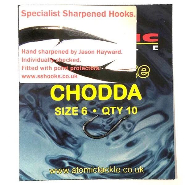 Jason Hayward Atomic Chodda Hand Sharpened Carp Hooks