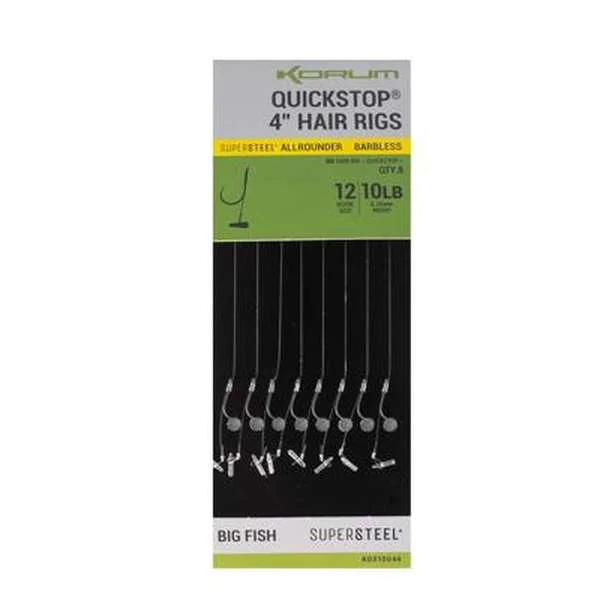 Korum Big Fish Quickstop Hair Rigs 4 inch