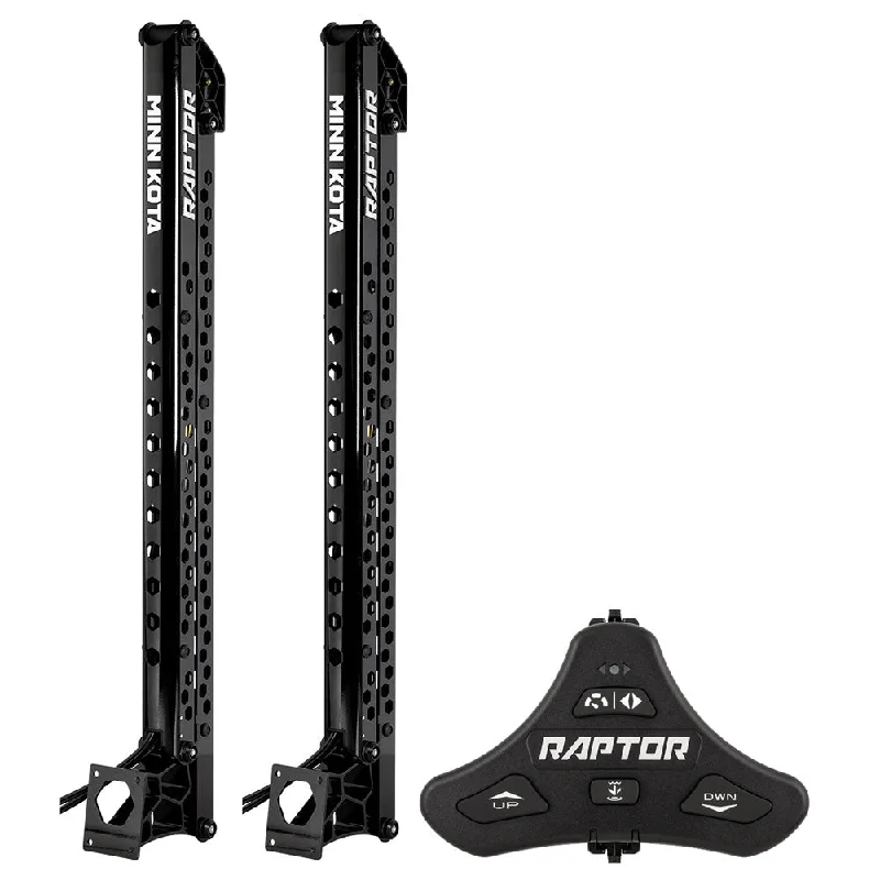 Minn Kota Raptor Bundle Pair - 10' Black Shallow Water Anchors w/Active Anchoring  Footswitch Included [1810630/PAIR]