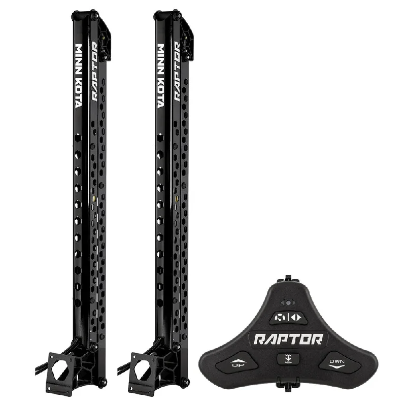 Minn Kota Raptor Bundle Pair - 8' Black Shallow Water Anchors w/Active Anchoring  Footswitch Included [1810620/PAIR]