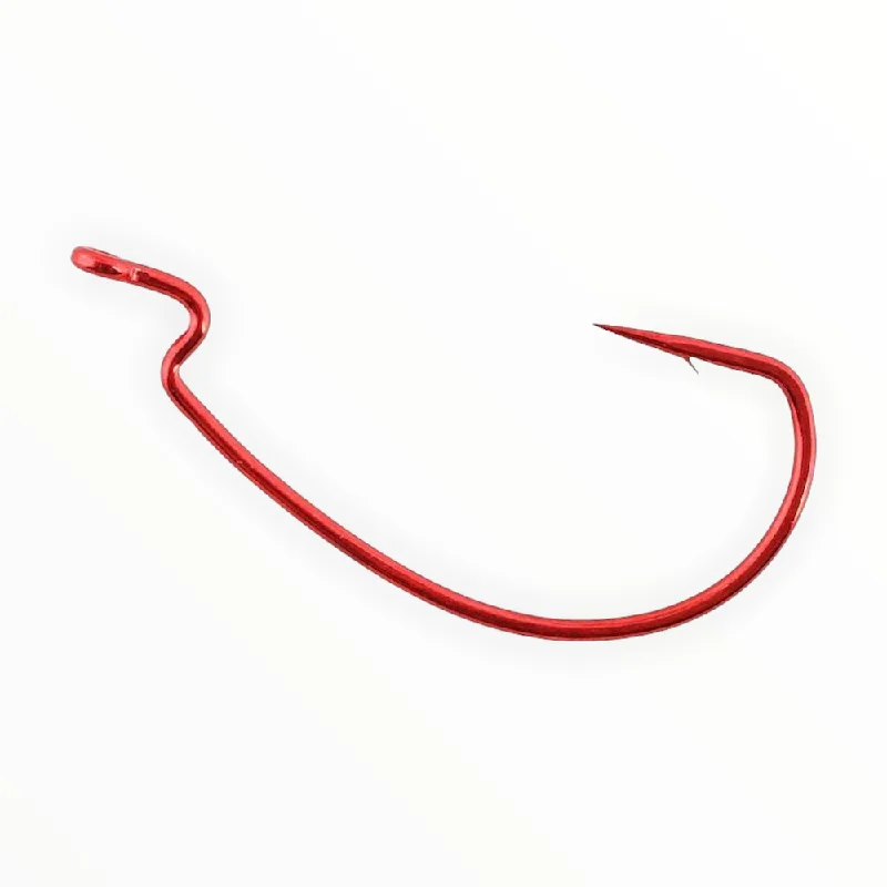 Red Gamakatsu Superline Offset Shank EWG Hook