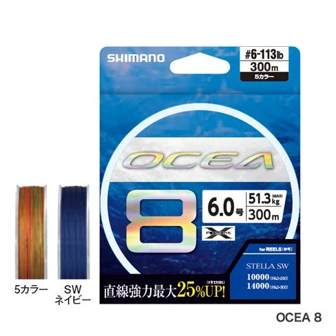 Shimano OCEA 8 PE SW Concept Navy Heat Sink Coating Fishing Line