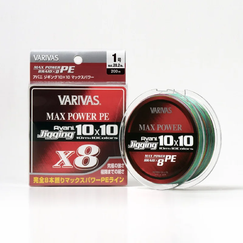 Varivas Avani Jigging 10 x 10 Max Power PE X8 (300m) Braided PE Fishing Line