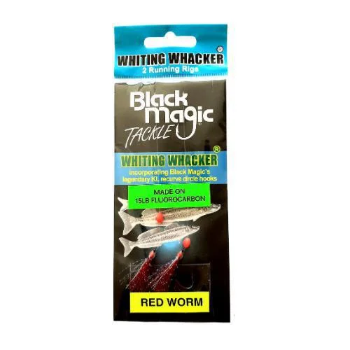 Black Magic Whiting Whacker Red Worm