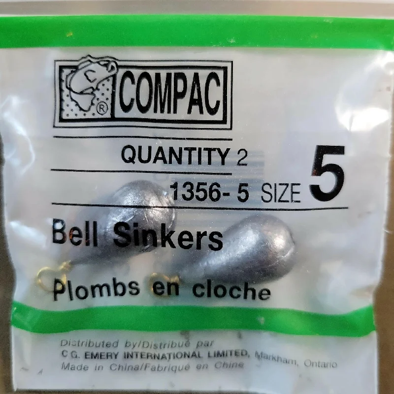 COMPAC Bell Sinkers Size #5 2/pk