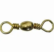 Dolphin Brass Barrel Swivels Sz:5 Qty:12 2101-5