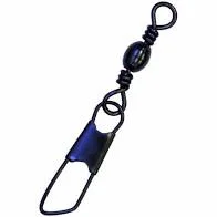 Eagle Claw Barrel Swivel w/ Safety Snap Sz:5 Qty:5 SBSBK-5