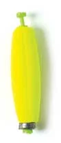 Eagle Claw Float Cigar Foam Weighted Snap-On Chartreuse 2ct 2"