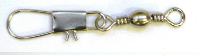 Eagle Claw Swivel-Nickle Barrel w/Interlock Snap 12ct/12pk Size 10