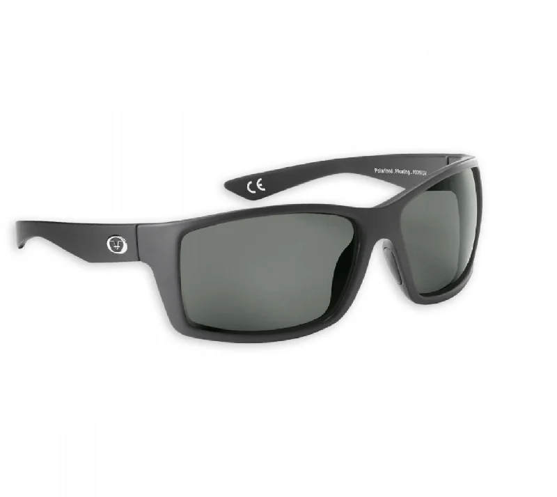 Flying Fisherman Rafter Floating Sunglasses Matte Black Smoke