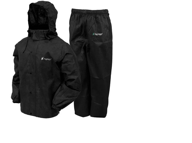 Frogg Toggs All Sport Rain Suit Black Size XLarge