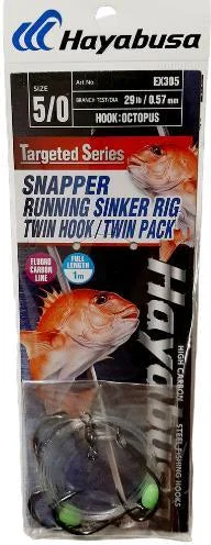 Hayabusa Snapper Running Sinker Rig 2pk