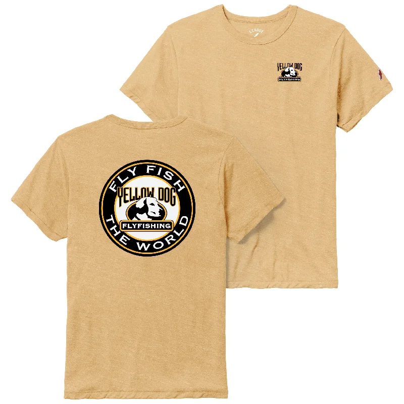 Fly Fish the World T-Shirt - Varsity Gold