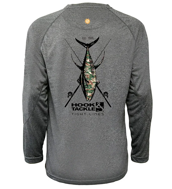 Men's Camo Tuna L/S UV Fishing Shirt