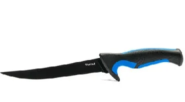 Mustad Fillet Knife- w/ Sheath Blue Line 6"