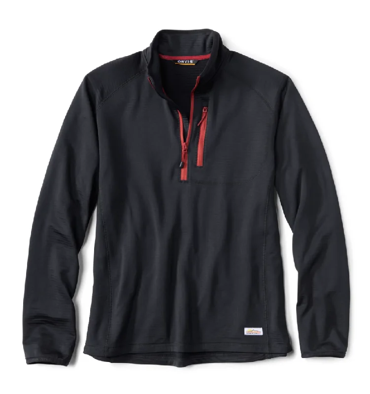 Orvis Horseshoe Hills 1/4-Zip Fleece Pullover - Black