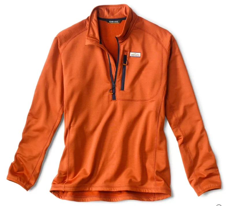 Orvis Horseshoe Hills Quarter-Zip Fleece - Bourbon