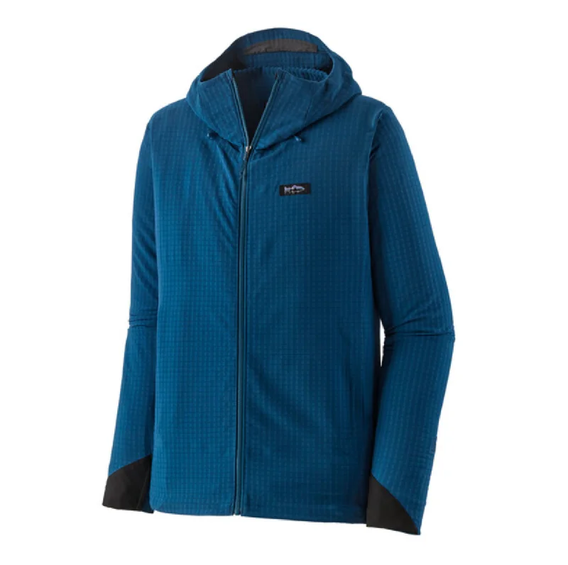 Patagonia Men's R1 TechFace Fitz Roy Trout Hoody - Lagom Blue