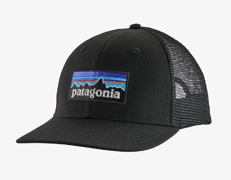 Patagonia P-6 Logo Trucker Hat - Black