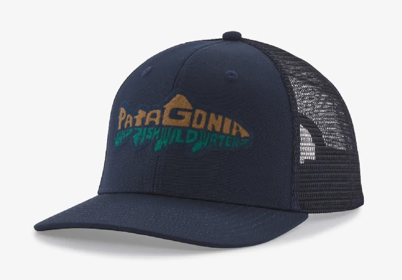 Patagonia Take a Stand Trucker Hat - New Navy w/Wild Waterline