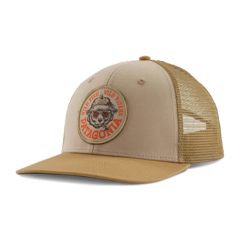 Patagonia Take a Stand Trucker Hat - Wild Grizz: Oar Tan