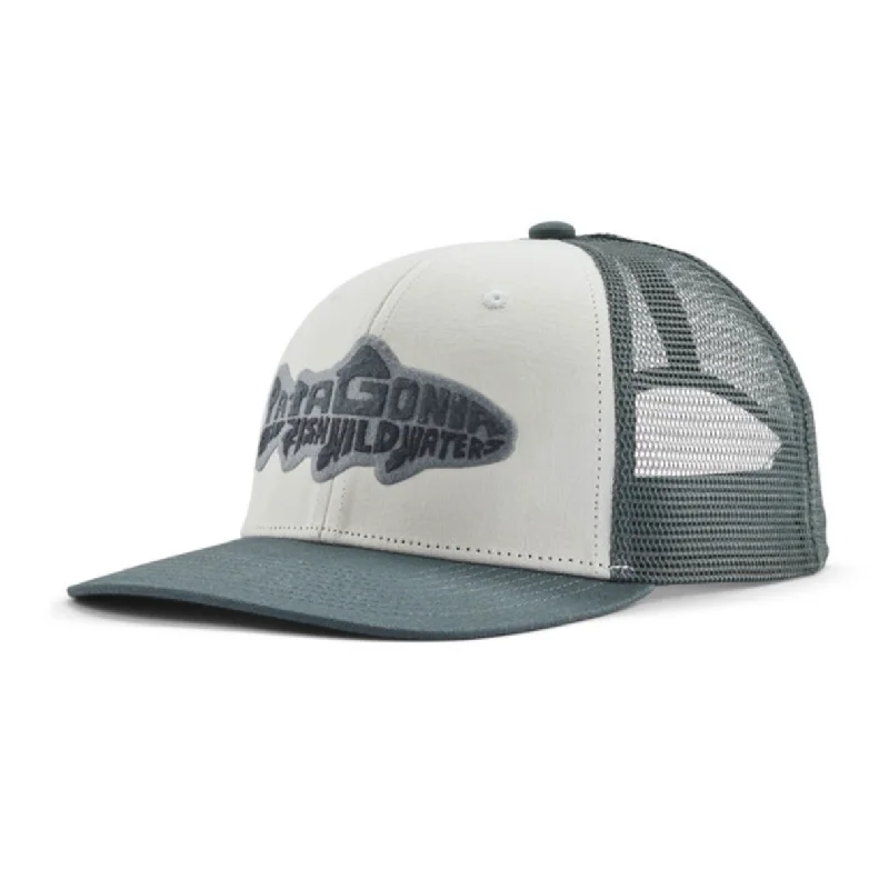 Patagonia Take a Stand Trucker Hat - Wild Waterline: White