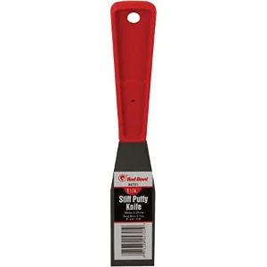 Red Devil - 1-1/4" Putty Knife, Plastic Stiff Flexible Blade