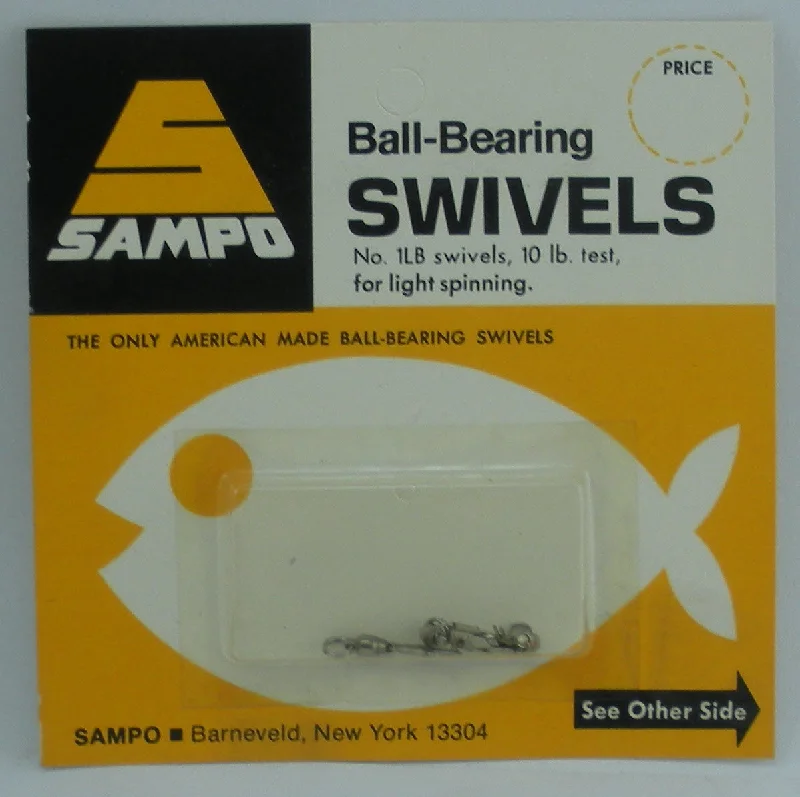 Sampo 1lb ball bearing Swivel 3pk