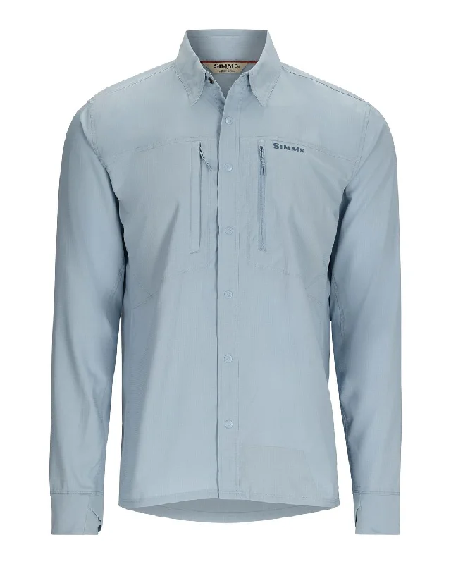 Simms Intruder BiComp LS Shirt - Steel Blue