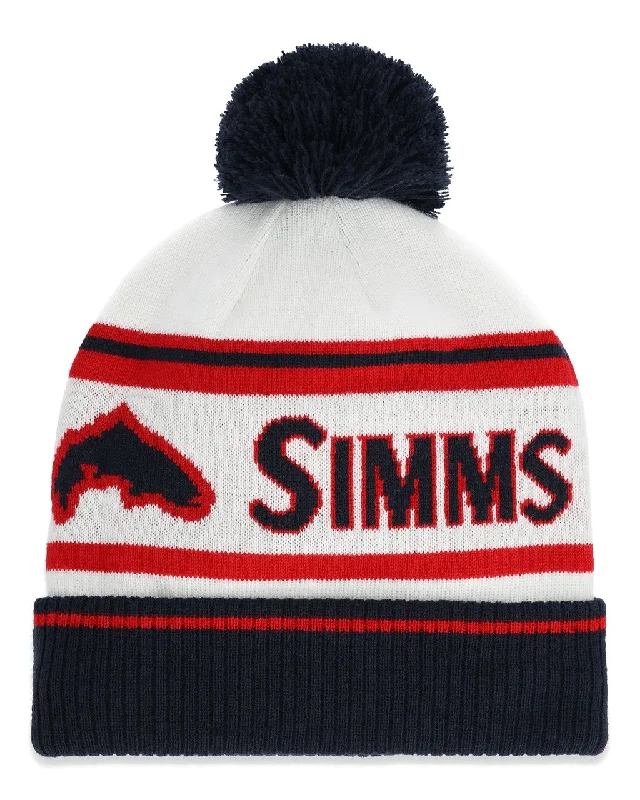 Simms Tip-Up Pom Beanie Americana