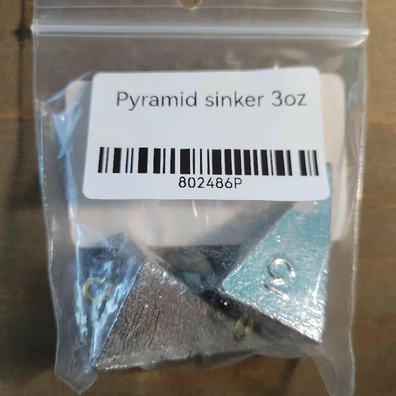 Sinkers Pyramid 3oz 2/pk