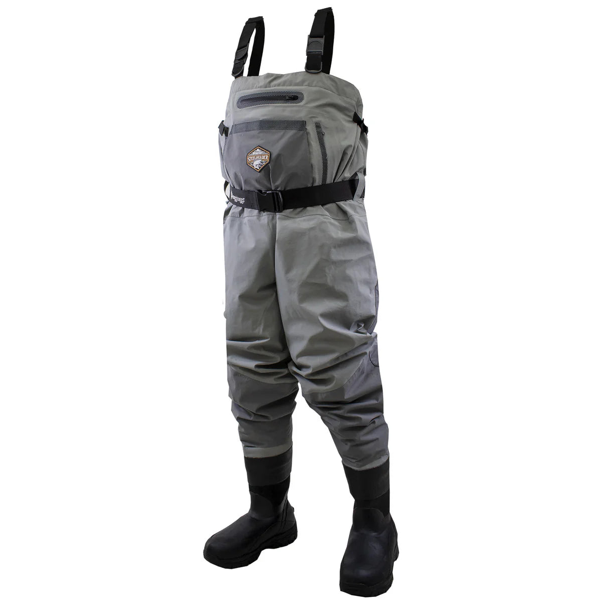 STEEL HEADER REINFORCED NYLON INSULATED BTFT WADERS CLEATED