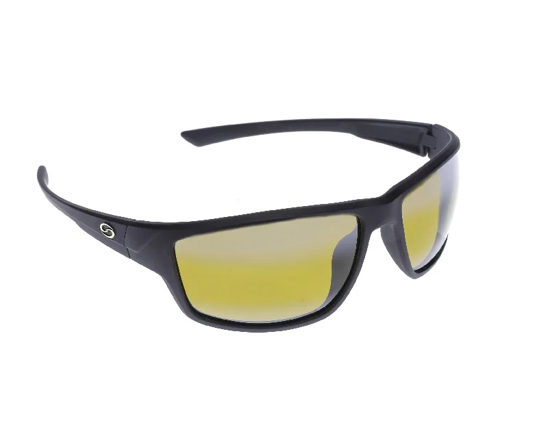 Strike King Sunglass S11 Optics Eutaw Matte Black Bi-Gradient Yellow inSpotlightin Lens