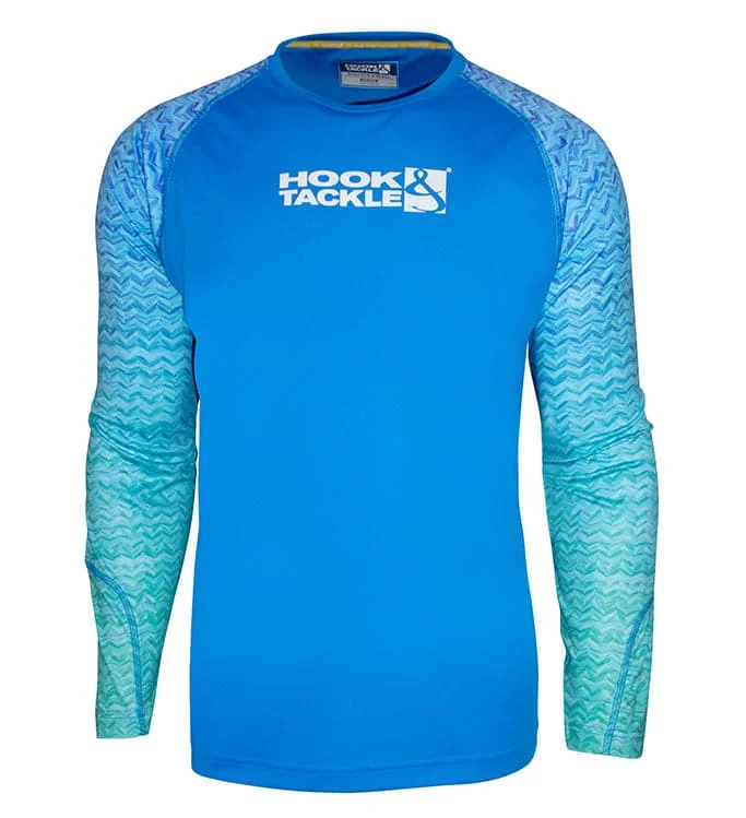 Youth Gradient Waves UV Fishing Shirt (8-20)